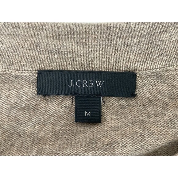 J.Crew Women’s M Brown Wool Blend Colorblock Lace Sweater Preppy Winter - Picture 6 of 9